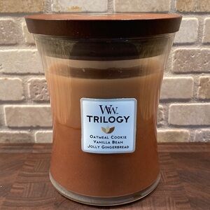 Woodwick Trilogy Candle with Brown Wax